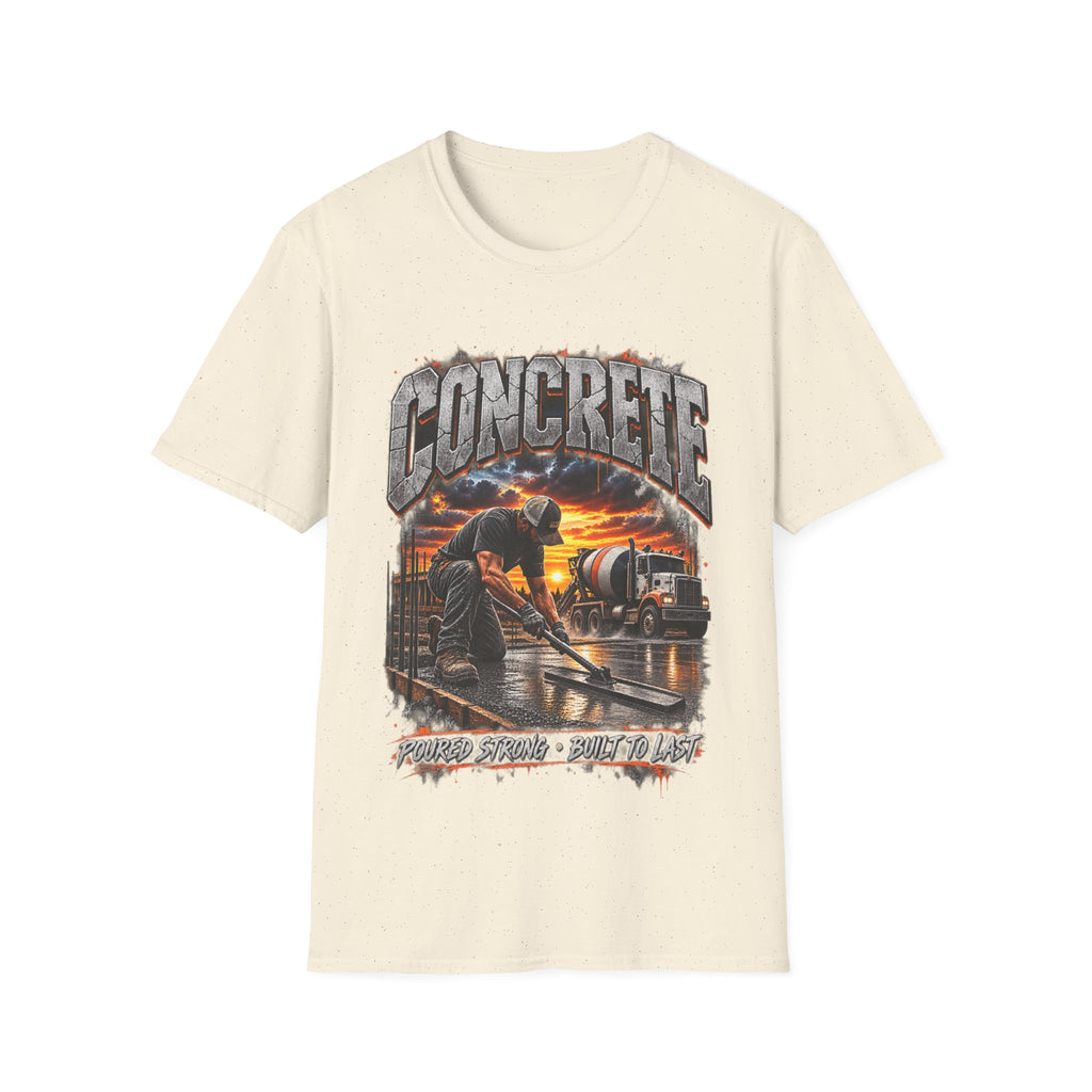 Concrete Crew T‑Shirt — Sunset Construction Graphic Tee