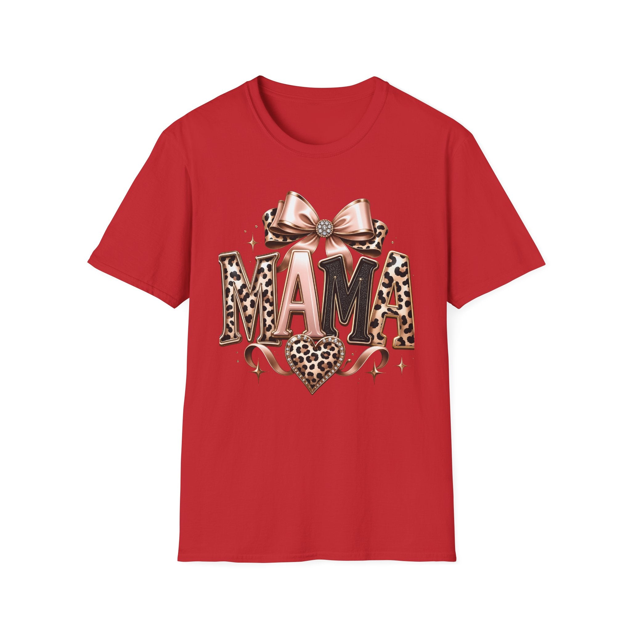 Mama Leopard Bow T-Shirt