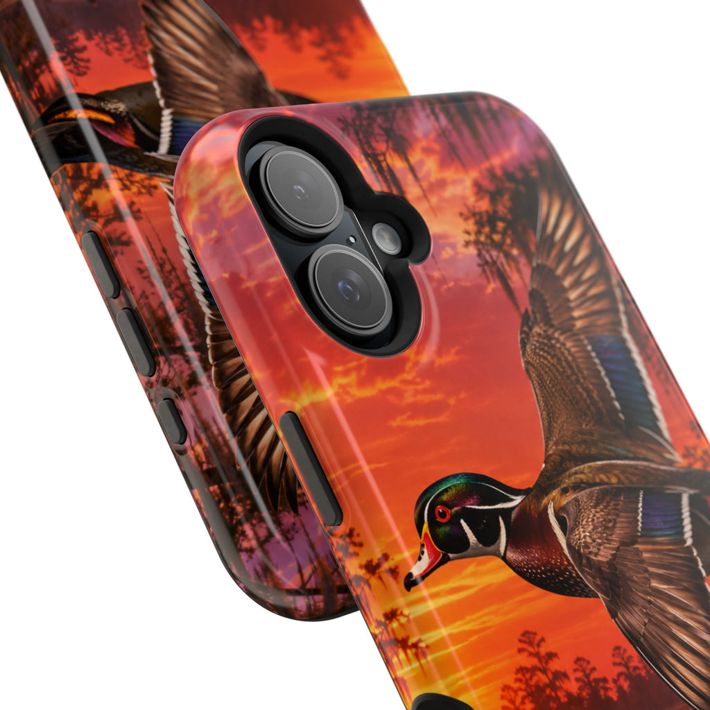 Wood Duck Sunset Phone Case — Magnetic Impact-Resistant