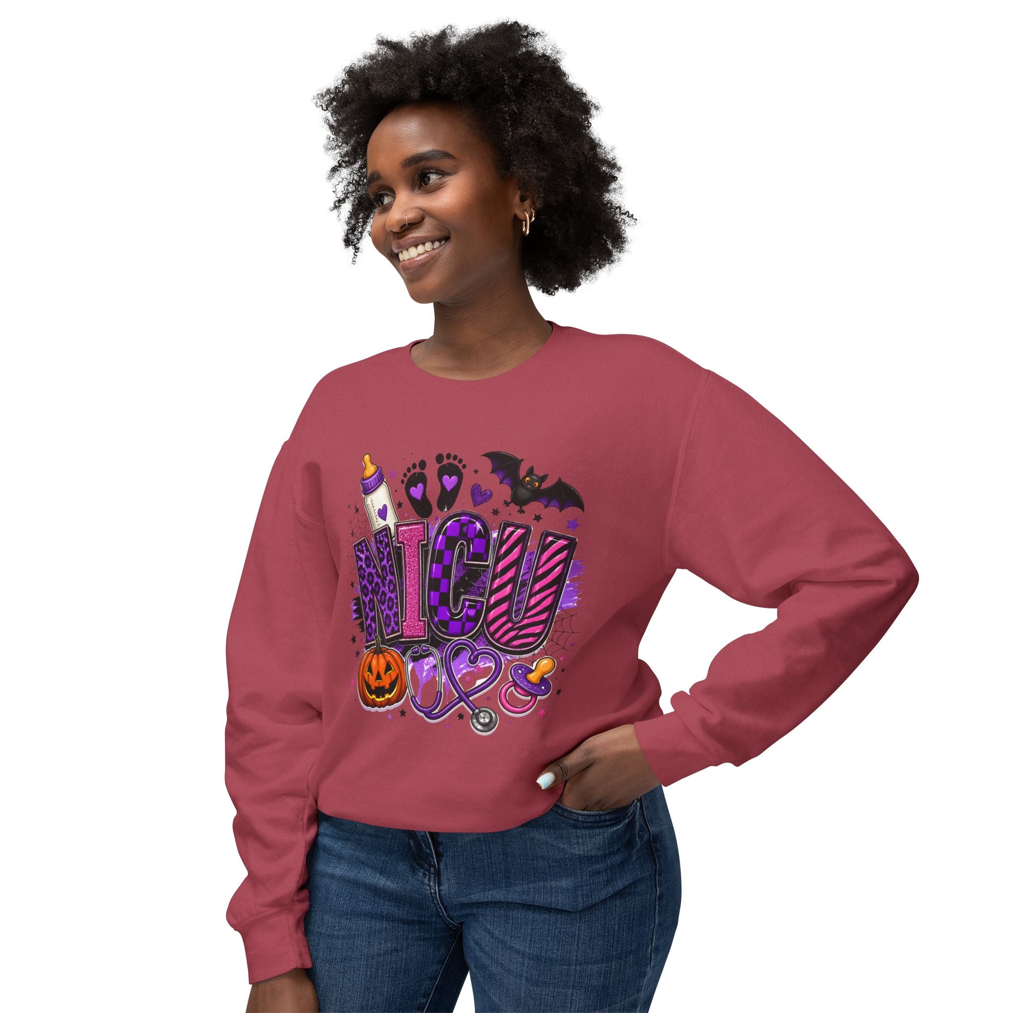 NICU Nurse Halloween Crewneck Sweatshirt