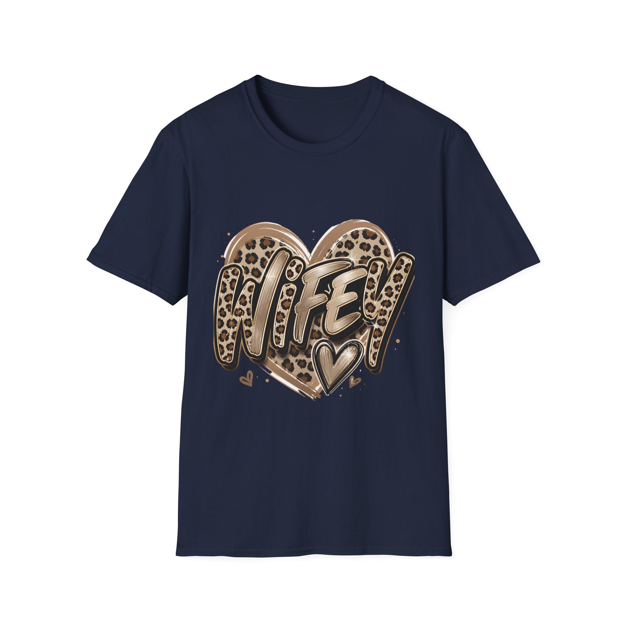 Mom Heart Leopard T‑Shirt