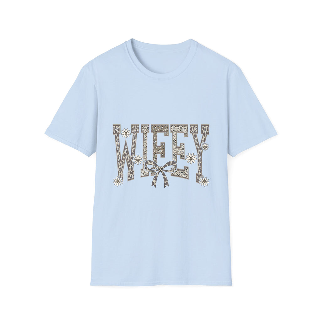 Wifey Leopard Floral T-Shirt