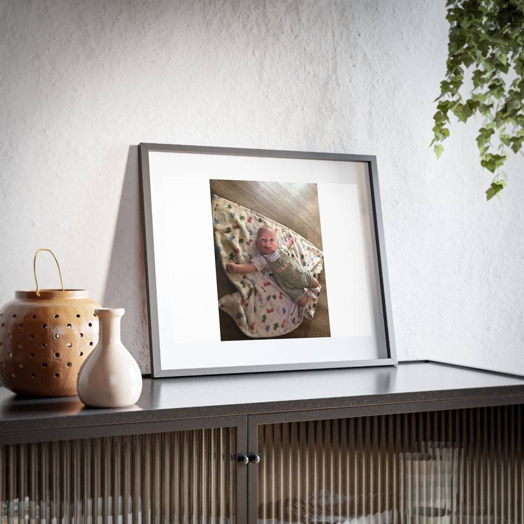 Custom Framed Photo Print — Personalized Matte Poster (Baby Photo)