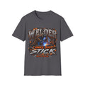 Welder T-Shirt — "I Make Shit Stick" Heavy-Duty Welding Graphic Tee