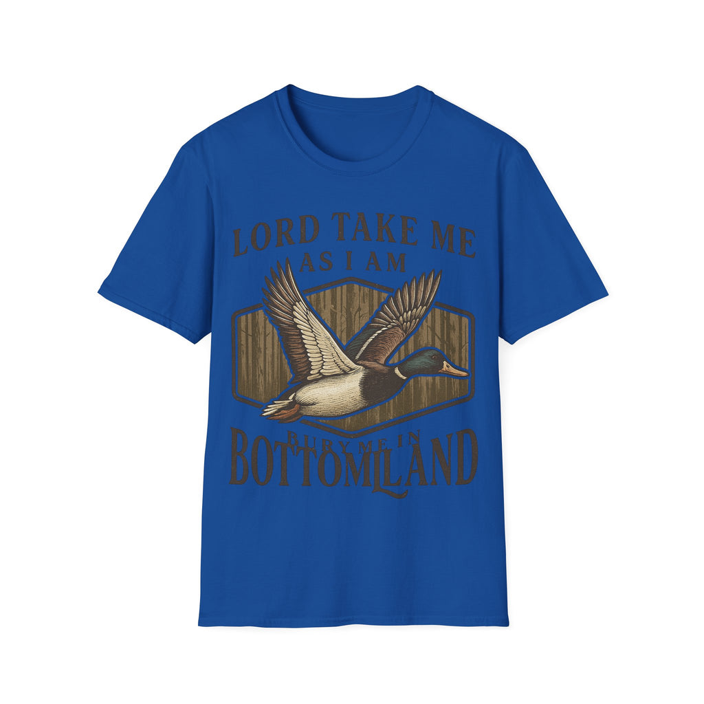 Duck Hunting T-Shirt — "Lord Take Me As I Am" Vintage Waterfowl Tee