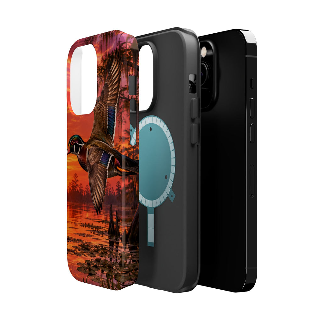 Wood Duck Sunset Phone Case — Magnetic Impact-Resistant