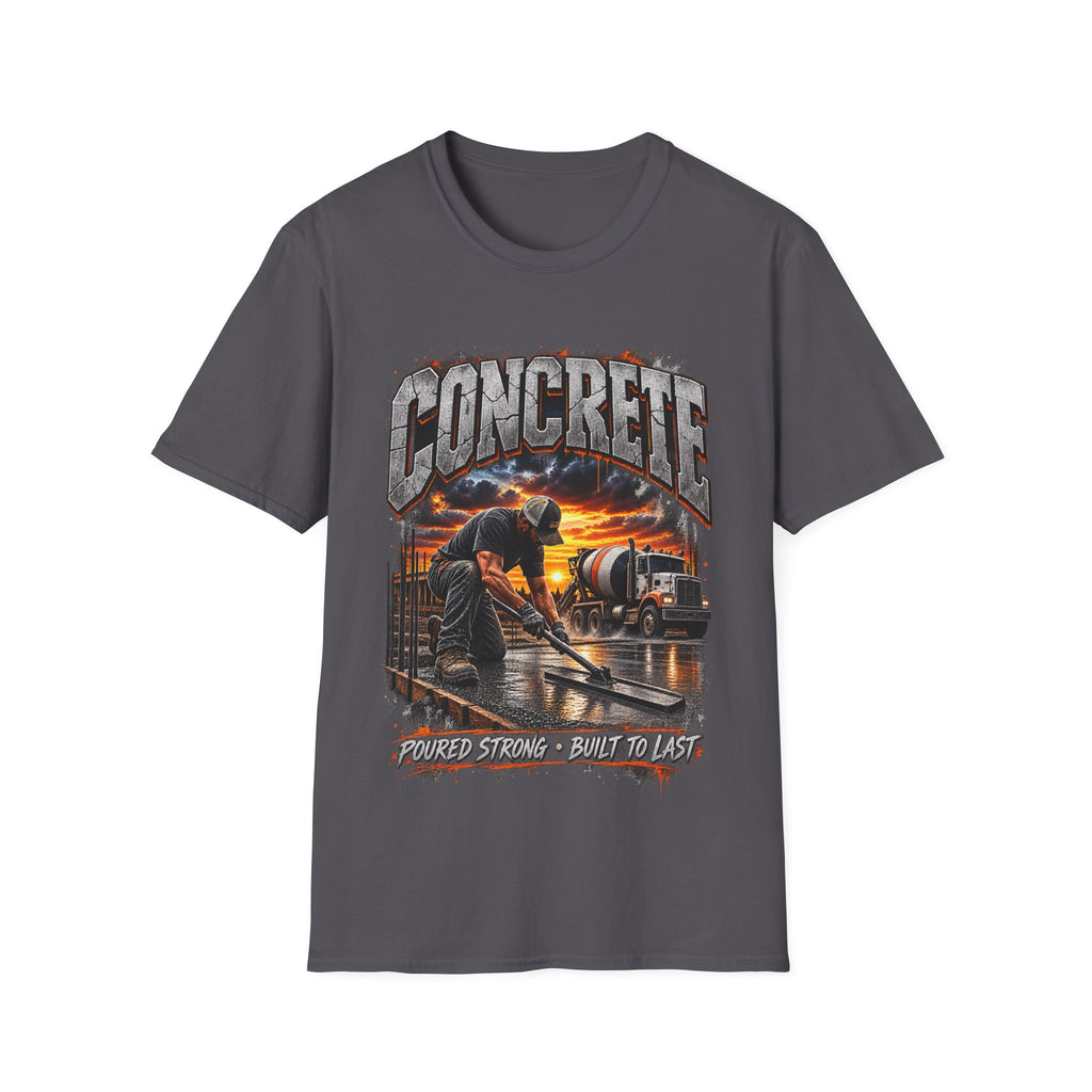 Concrete Crew T‑Shirt — Sunset Construction Graphic Tee