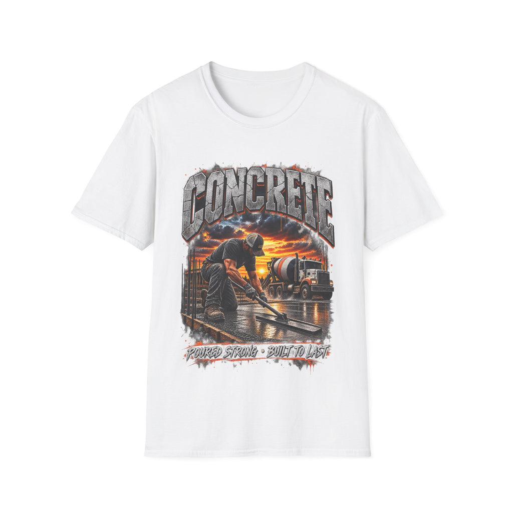 Concrete Crew T‑Shirt — Sunset Construction Graphic Tee