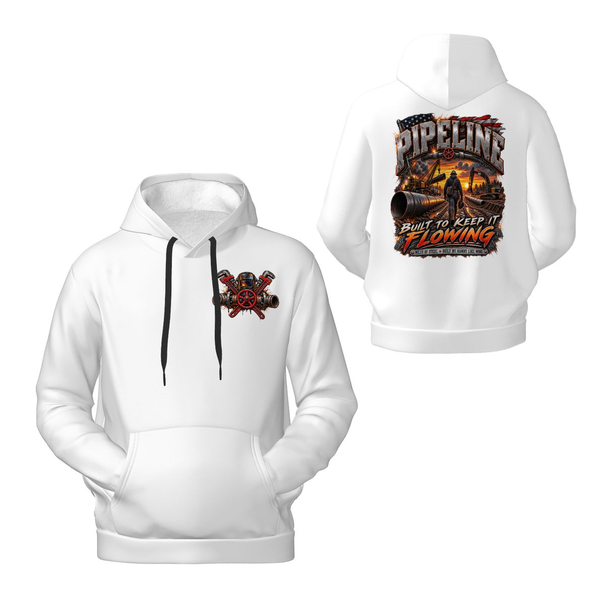 Mens Hoodie with Pockets Pipeline