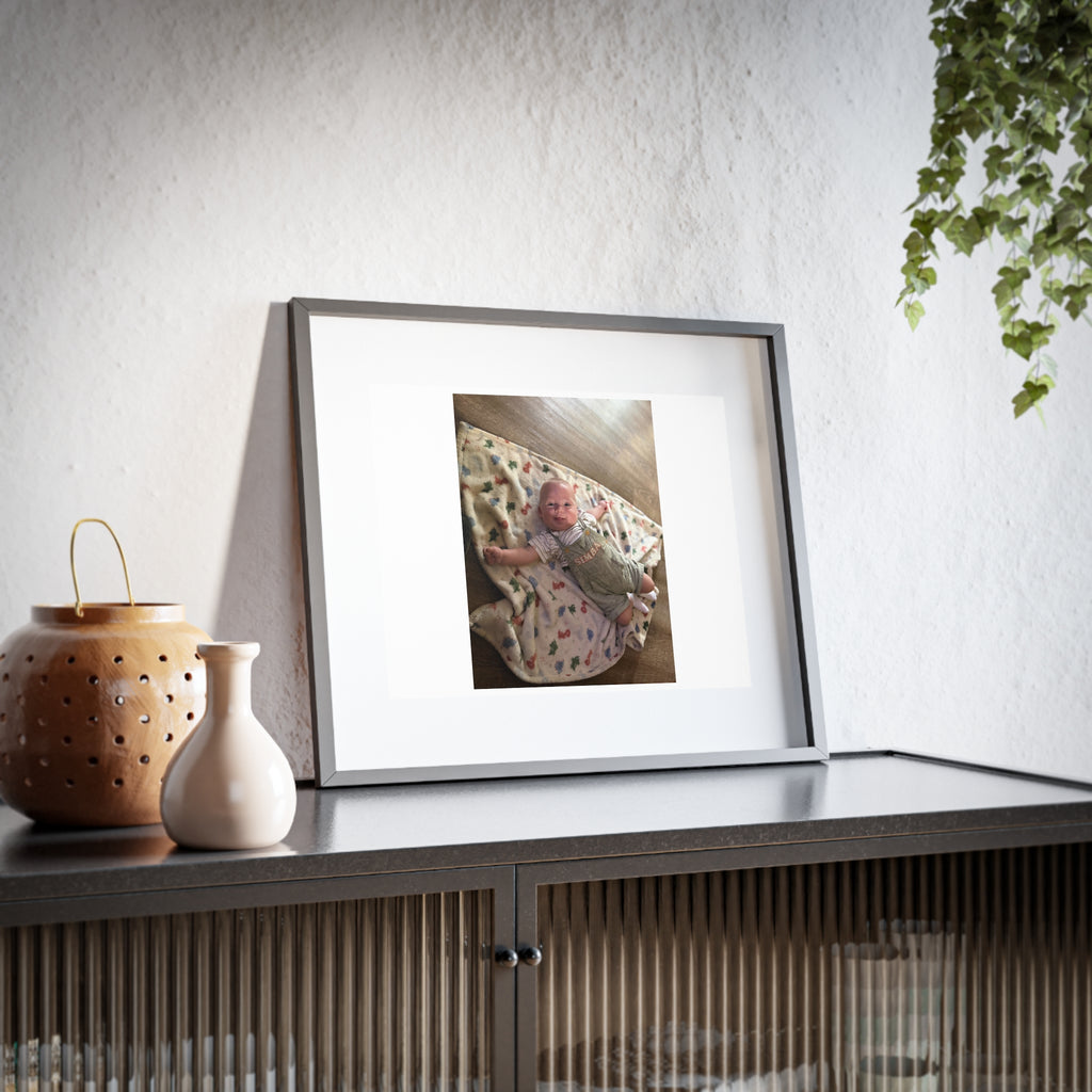 Custom Framed Photo Print — Personalized Matte Poster (Baby Photo)