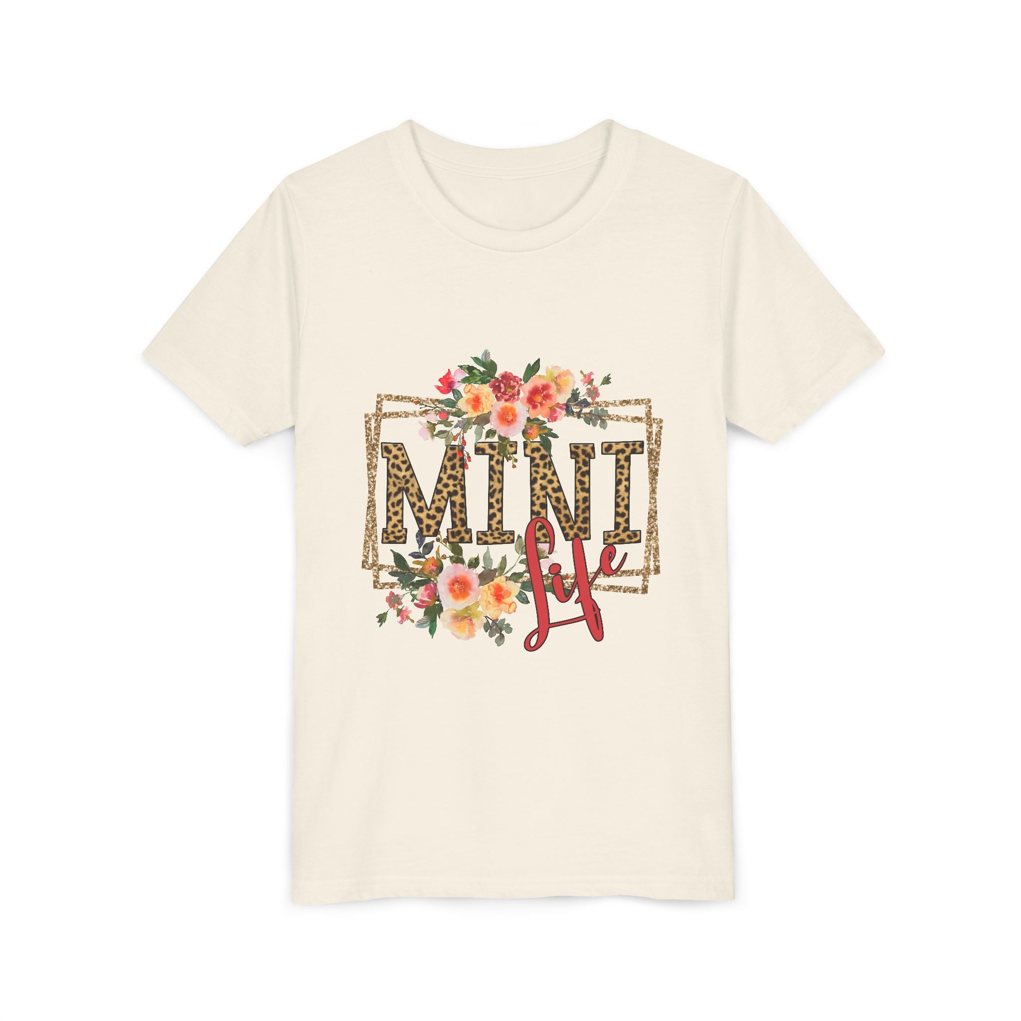 Mini Me Floral Leopard Youth Tee