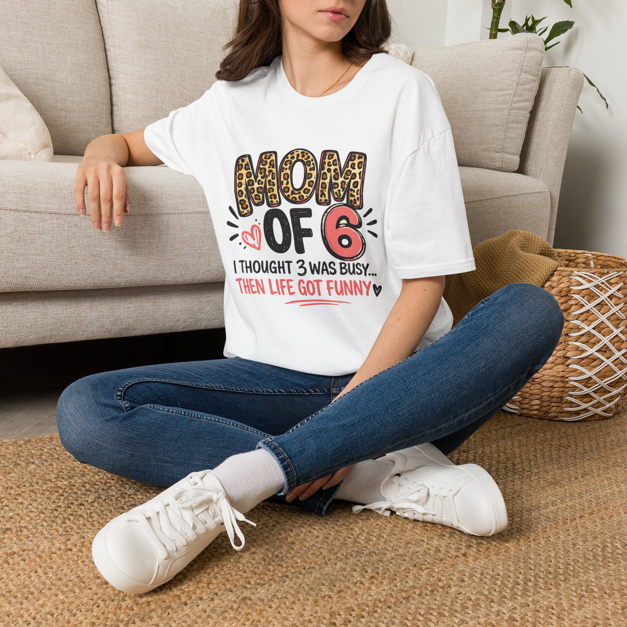 Mom of 6 T Shirt - CUSTOM