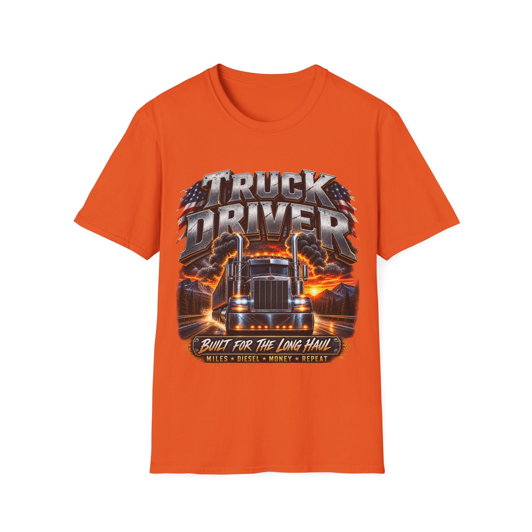 Truck Driver T‑Shirt — Born for the Long Haul Graphic Tee