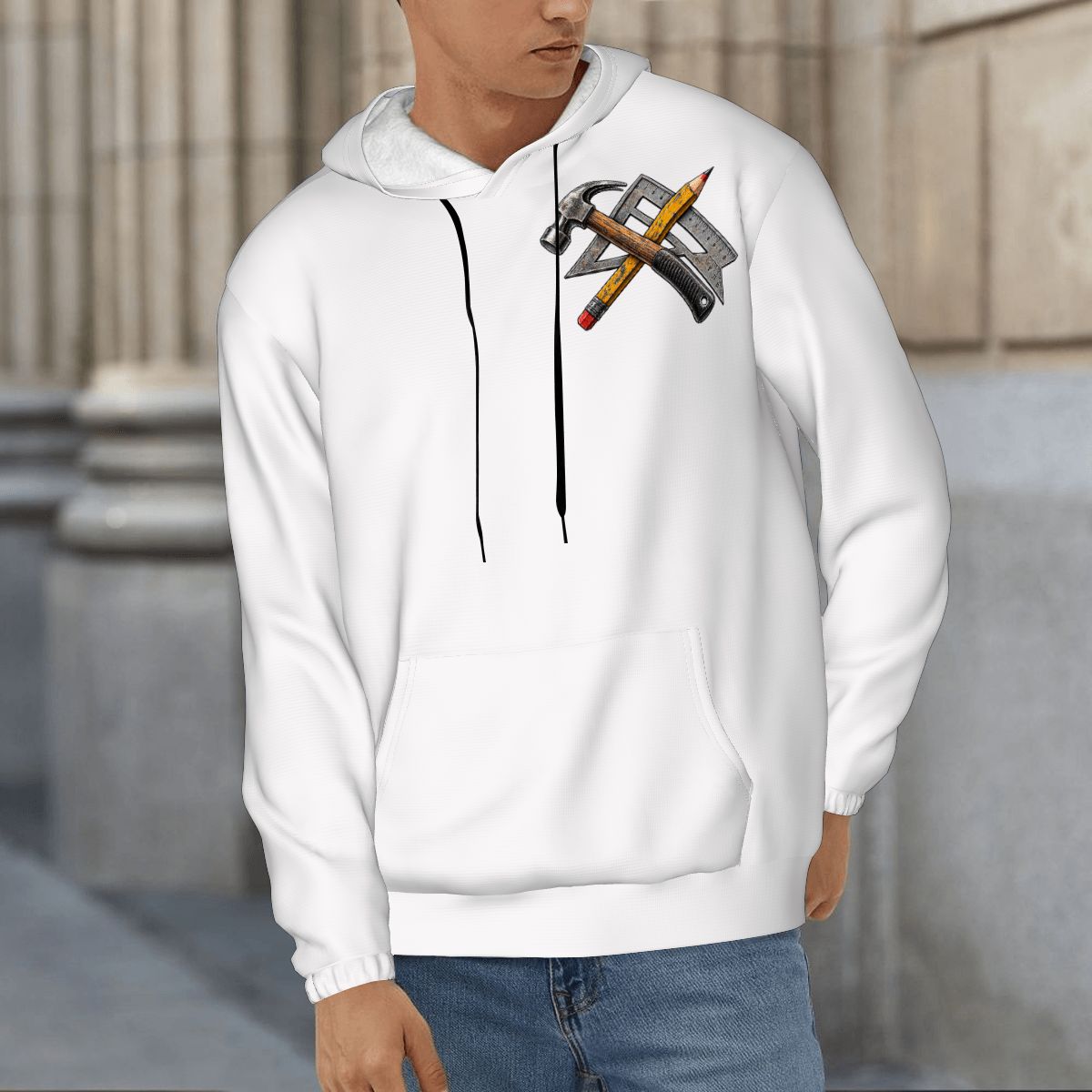 Mens Hoodie with Pockets Carpenter Hoodie