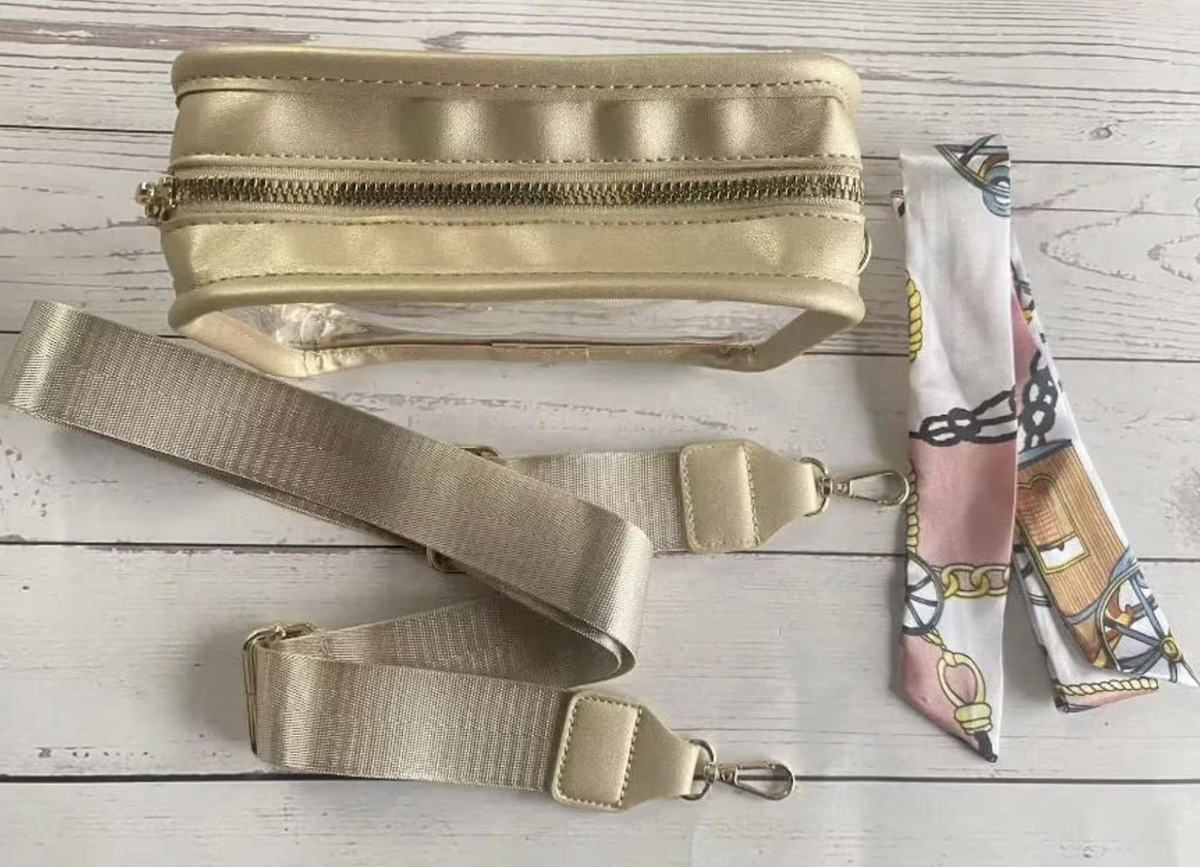 LSU Tigers Beaded Purse Strap | Geaux Tigers Game Day Bag Strap