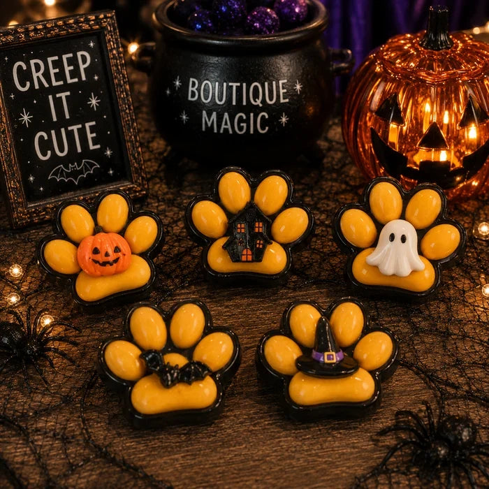 HALLOWEEN SQUISHES - SPOOKY WAFFLES AND CREEPY PAW PRINTS