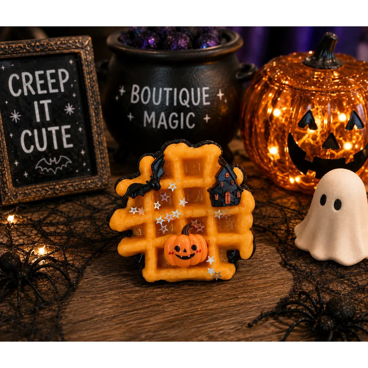 HALLOWEEN SQUISHES - SPOOKY WAFFLES AND CREEPY PAW PRINTS
