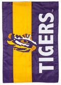 LSU Tigers Garden Flag 2 Sided Applique University