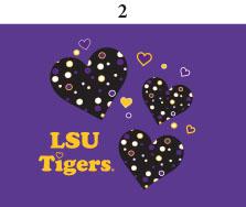 LSU Infant Lap Shoulder Creeper Print