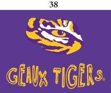 LSU Infant Lap Shoulder Creeper Print