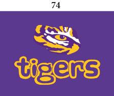 LSU Infant Lap Shoulder Creeper Print