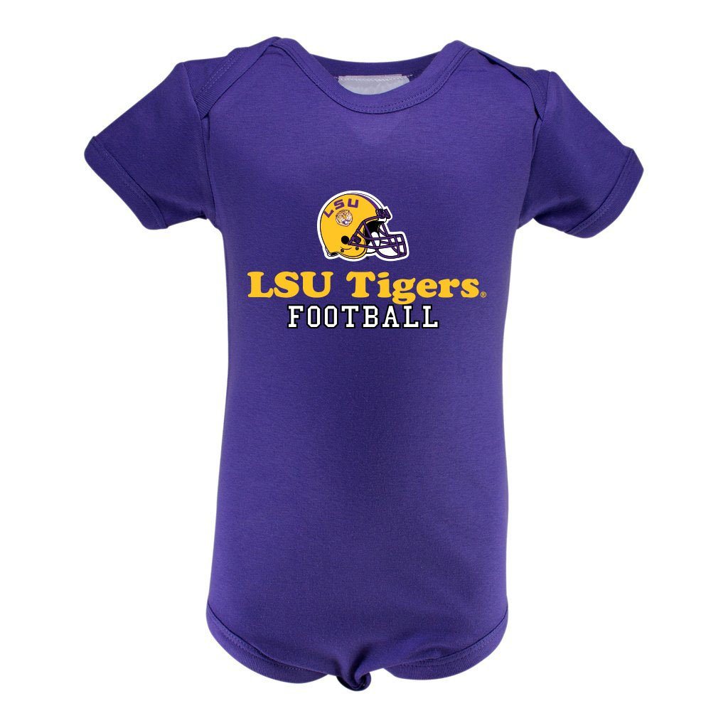 LSU Infant Lap Shoulder Creeper Print