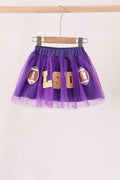 LSU football sequin tutu dress
