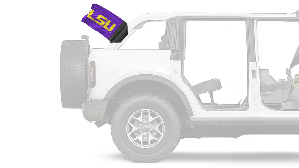 LSU 11"x17" Forever Wave Flag for Bronco