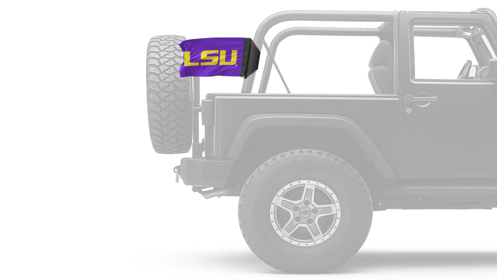 LSU 11"x17" Forever Wave Flag for Jeep Wrangler JK 2-Door 2007-2018