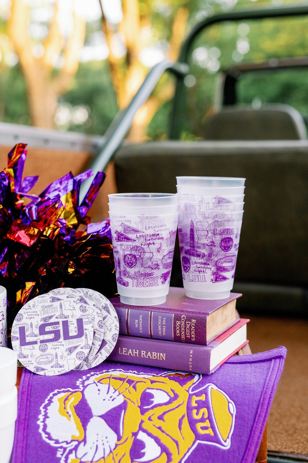 LSU Shatterproof Cups - Set of 8