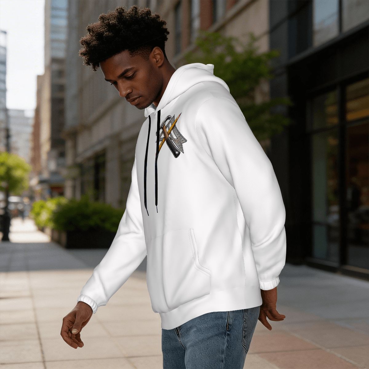 Mens Hoodie with Pockets Carpenter Hoodie