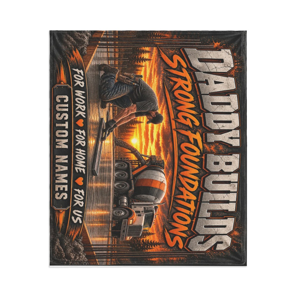 320 GSM Thick Flannel Throw Blanket 60"x50" Concrete Worker Blanket