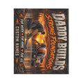 320 GSM Thick Flannel Throw Blanket 60"x50" Concrete Worker Blanket
