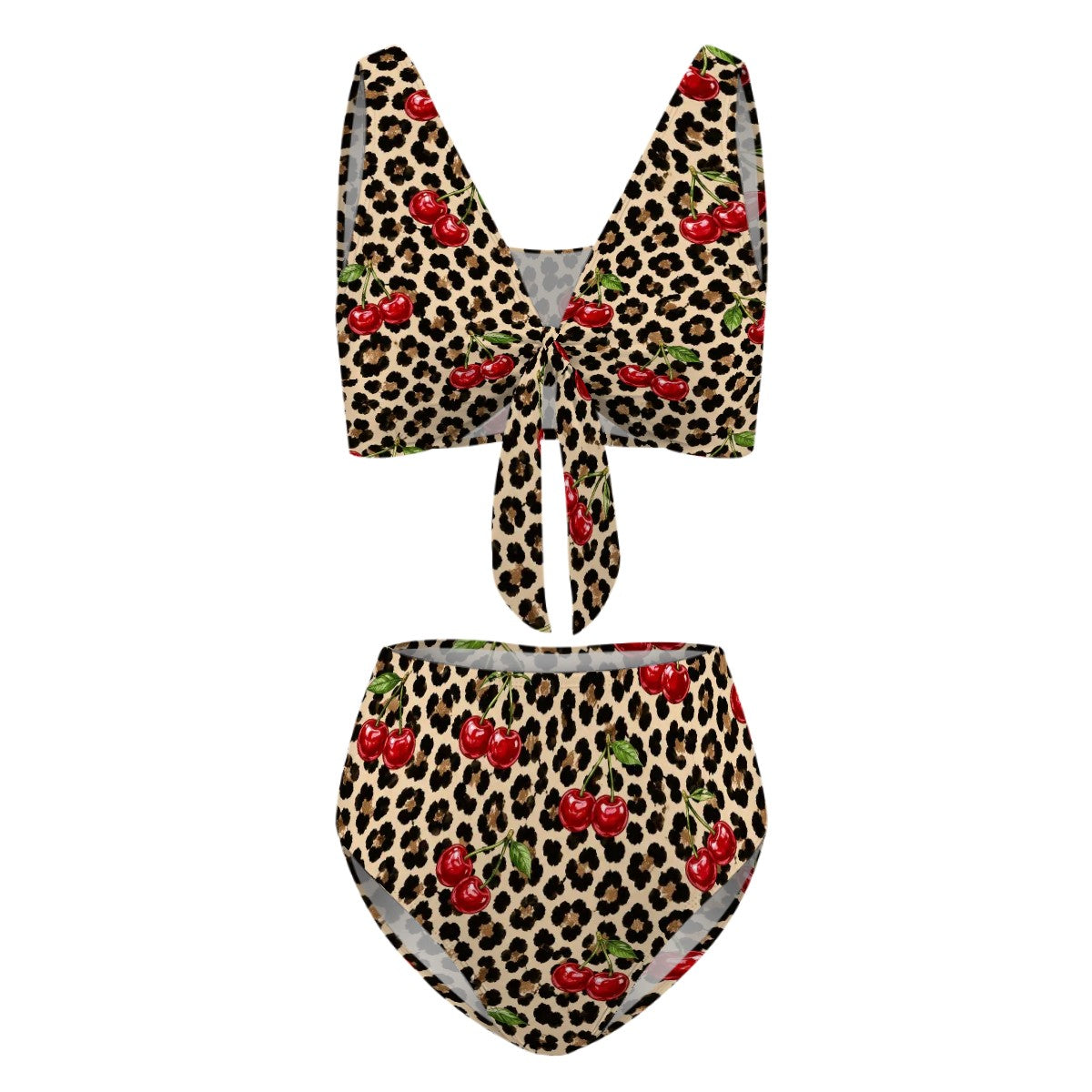 Tie High Waisted Bikini
