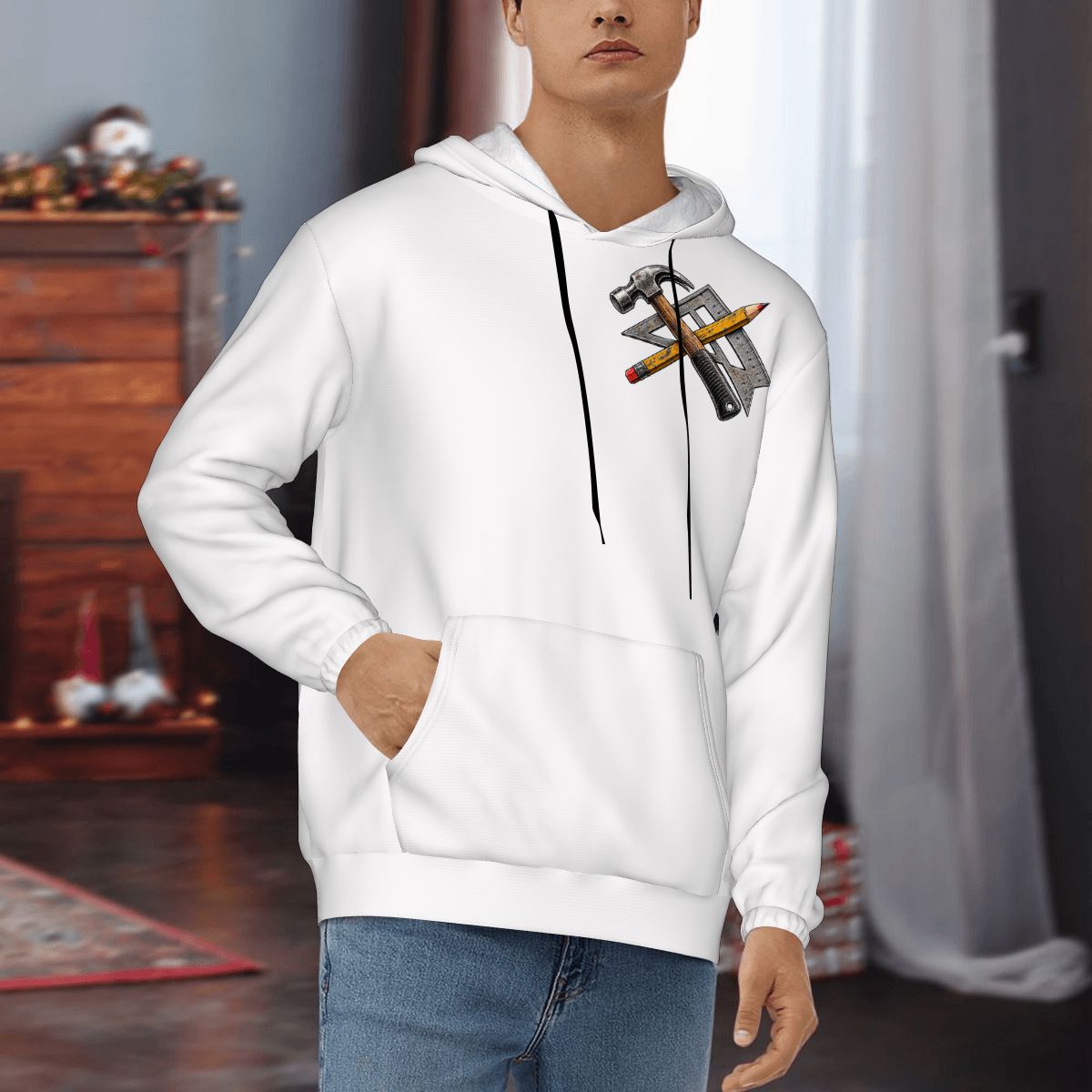 Mens Hoodie with Pockets Carpenter Hoodie