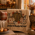 Grateful Thankful Blessed Blankets