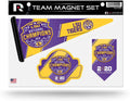 Louisiana State University LSU Tigers 2019 Champions Team Multi Magnet Set, 8.5x11 Inch Sheet, Die Cut, Auto Home
