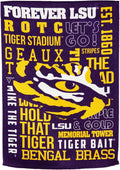 Louisiana State University Tigers LSU Premium Double Sided Banner Flag 28x44 Inch Fan Rules Design Indoor Outdoor