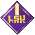 Lousiana State University LSU Tigers Bandana, Traditional Design, 21x21 Inch
