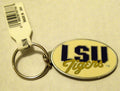 Louisiana State University LSU Tigers PREMIUM Pewter Medallion Keychain Key Chain