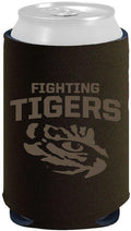 Louisiana State University LSU Tigers 2-Pack Tonal Black Design 12oz CAN Neoprene Beverage Insulator Holder Cooler