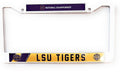 Louisiana State University LSU Tigers 2019 National Champions Plastic Frame License Plate Tag Cover