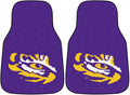 Louisiana State University Tigers LSU Front Floor Mats, Carpet Car Set, 18x27 Inch, Nylon, Set of 2